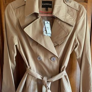 NWT Express Tan Trench Coat